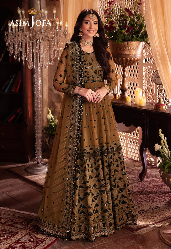 Asim Jofa | VASL | EMBROIDERED CHIFFON 3 PCS | AJYV-06 - House of Ayeza