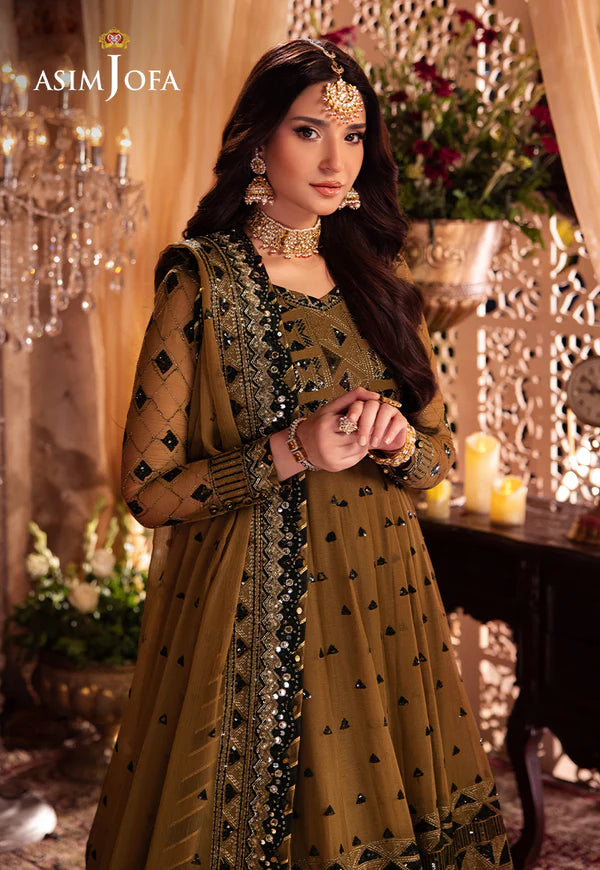 Asim Jofa | VASL | EMBROIDERED CHIFFON 3 PCS | AJYV-06 - House of Ayeza