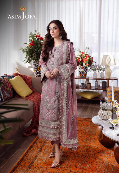 Asim Jofa | Uraan | EMBROIDERED LAWN 3 PCS | AJUR-02