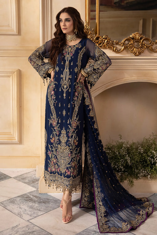 green emerald velvet dress Hatke Bride Navy Blue Georgette Anarkali Suit for Indian & Pakistani Wedding Festival main image 1