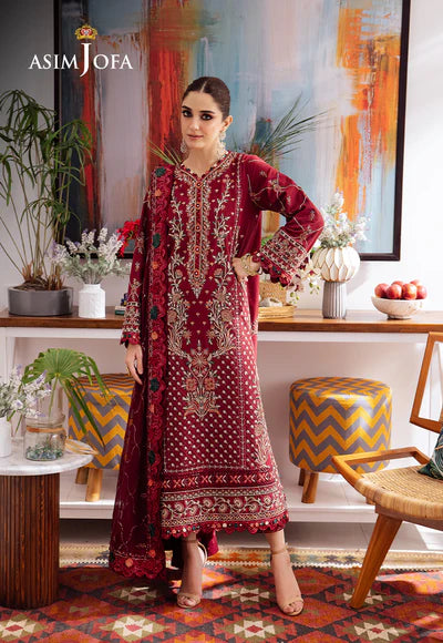 Asim Jofa | Uraan | EMBROIDERED LAWN 3 PCS | AJUR-04 - House of Ayeza