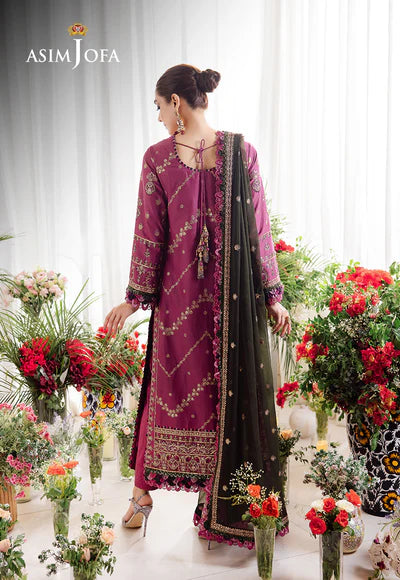 Asim Jofa | Uraan | EMBROIDERED LAWN 3 PCS | AJUR-07 - House of Ayeza