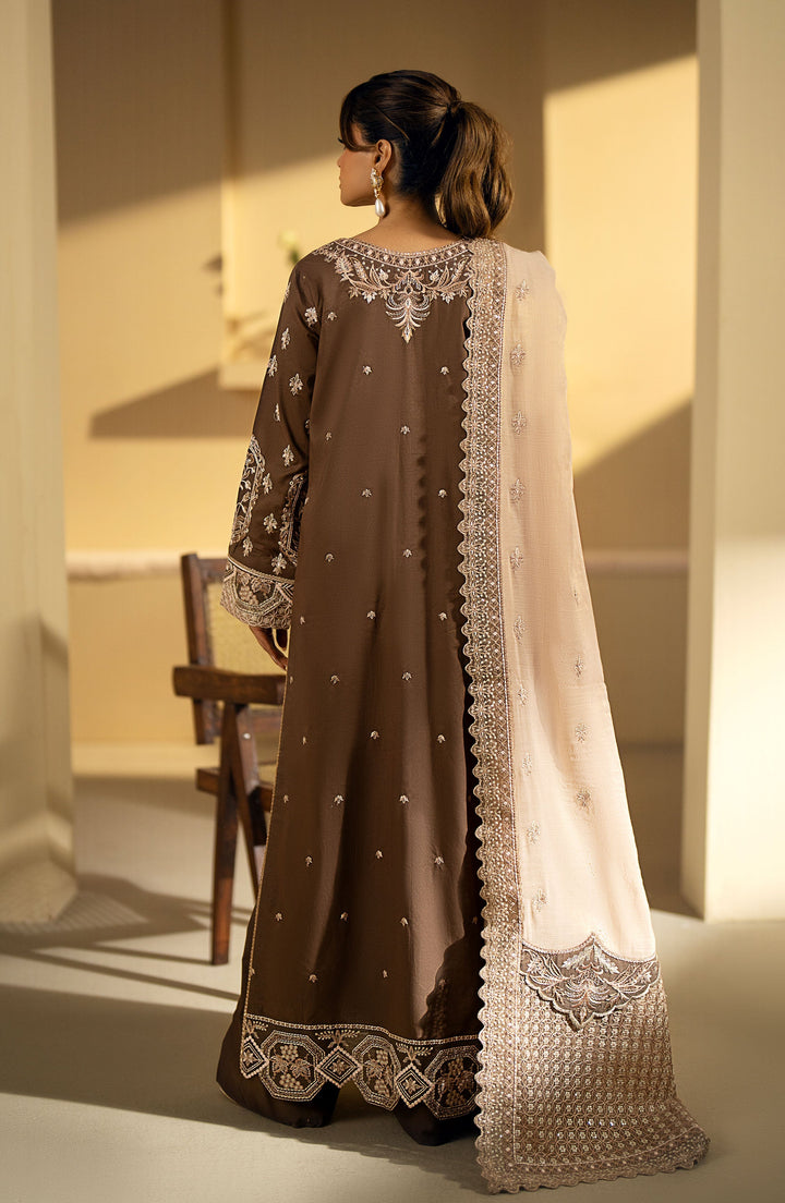 Maryum n Maria | Eid Luxury Lawn'24 |MS24-626 - MS24-627 - Teak - Asya