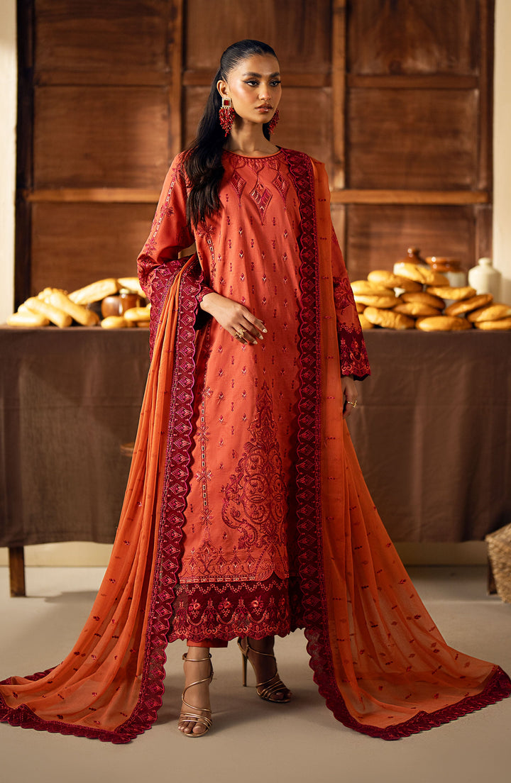 Maryum n Maria | Eid Luxury Lawn'24 |MS24-628 - Summer Fig - Faina