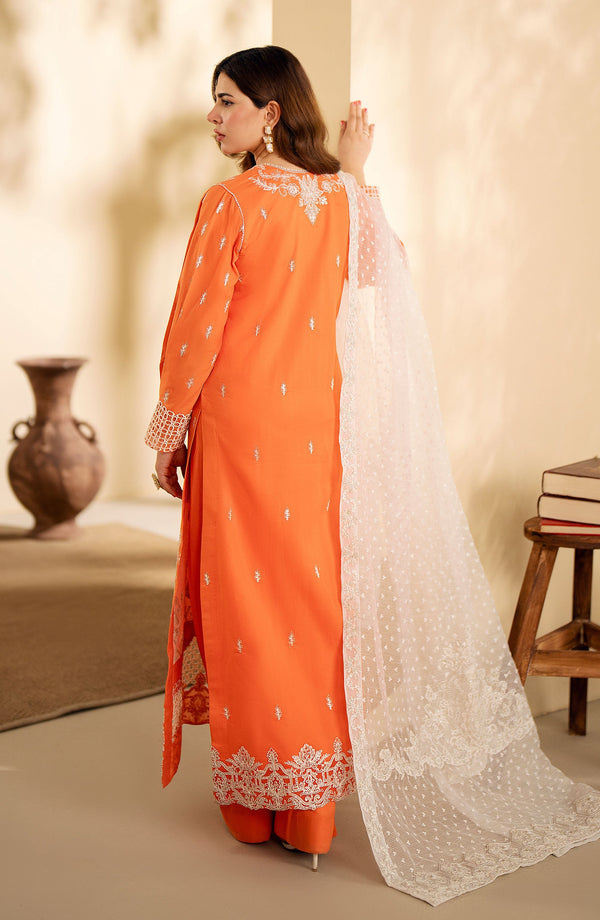 aryum n Maria | Eid Luxury Lawn'24 |MS24-629 - Fresh Salmon - Polina