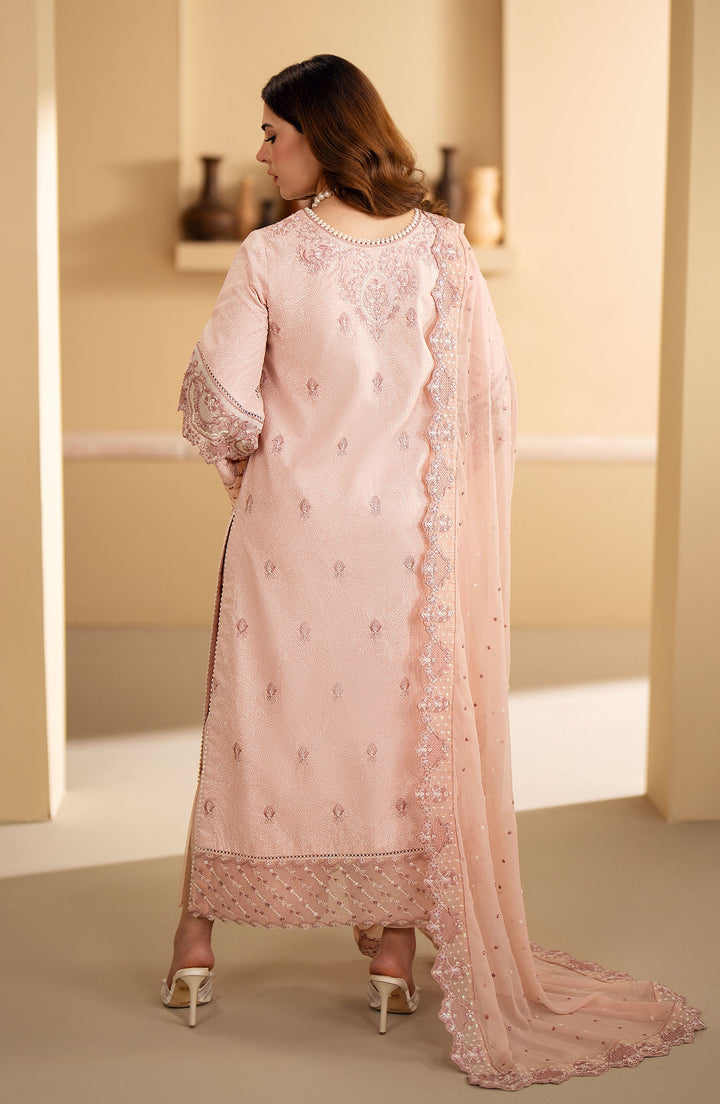 Maryum n Maria | Eid Luxury Lawn'24 |MS24-630 - Peach Whip - ALYONA