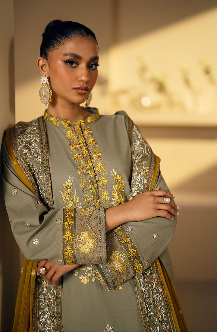 Maryum n Maria | Eid Luxury Lawn'24 |MS24-631 - Vetiver - Rada