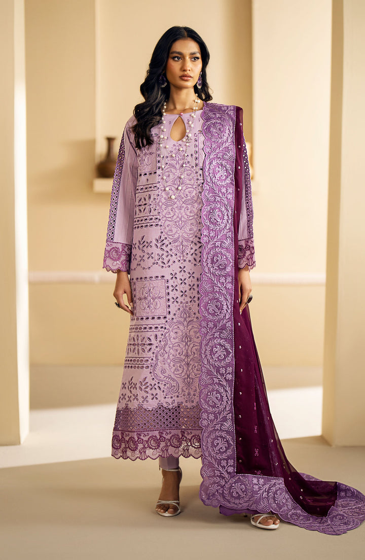 Maryum n Maria | Eid Luxury Lawn'24 |MS24-633 - Winsome orchid - KIRA