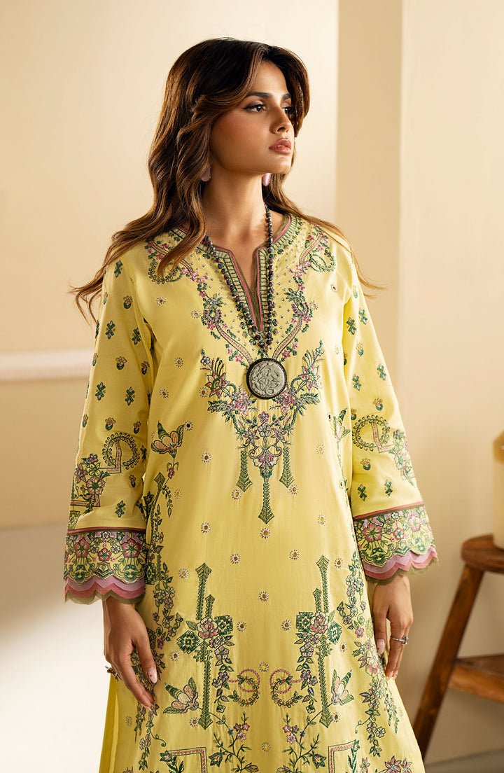 Maryum n Maria | Eid Luxury Lawn'24 |MS24-629 - MS24-635 - Yellow IRIS - Vera