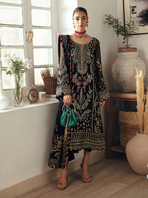 Gulaal | Embroidered Chiffon '23 | NOIR GL-EC-2023-06