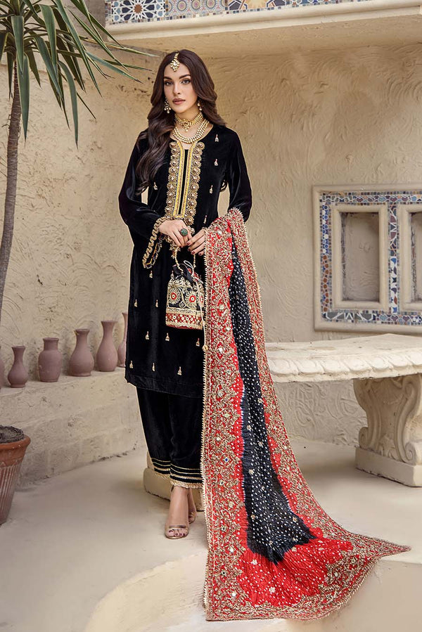 Khudabaksh | P-242 CRINKLE CHIFFON - House of Ayeza