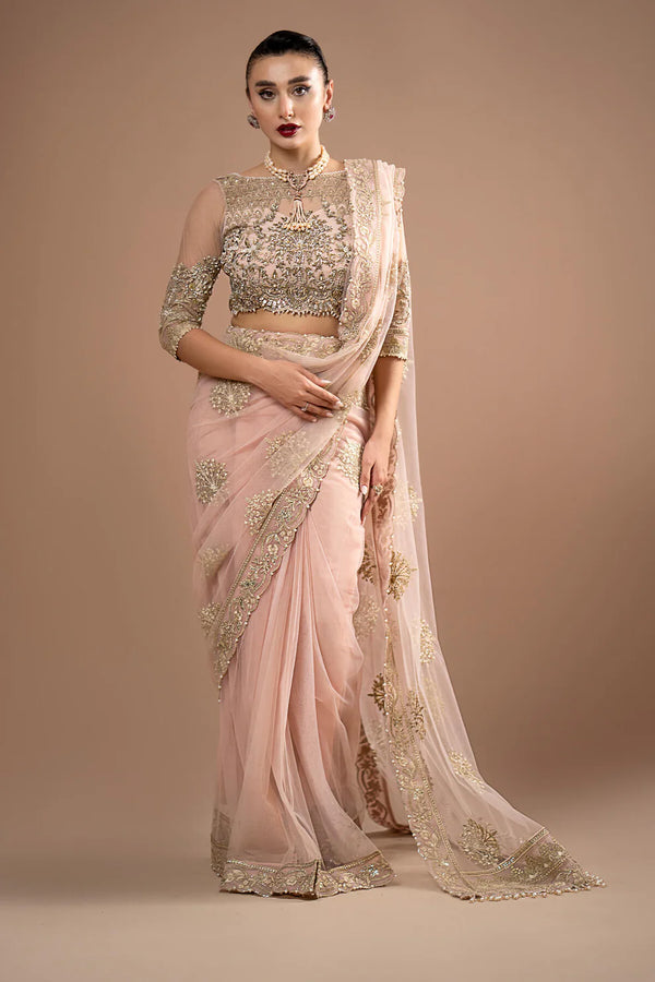 Imrozia Serene | Lumiere Luxury Sarees | S.S 01 Rose Clair