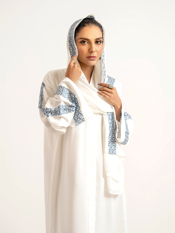 Hijab Co. | Serene Collection '24 | SWANS IN PARADISE ABAYA