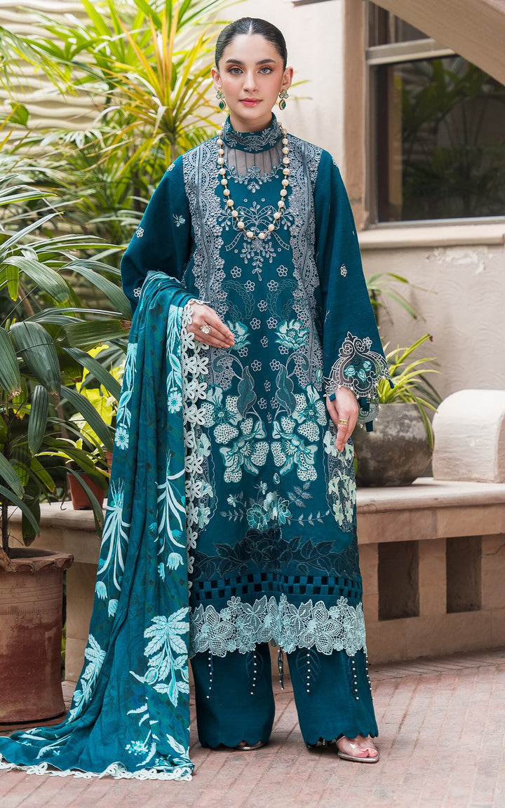 Asifa & Nabeel | Luxury Winter’24 | TEAL WL-07 - House of Ayeza