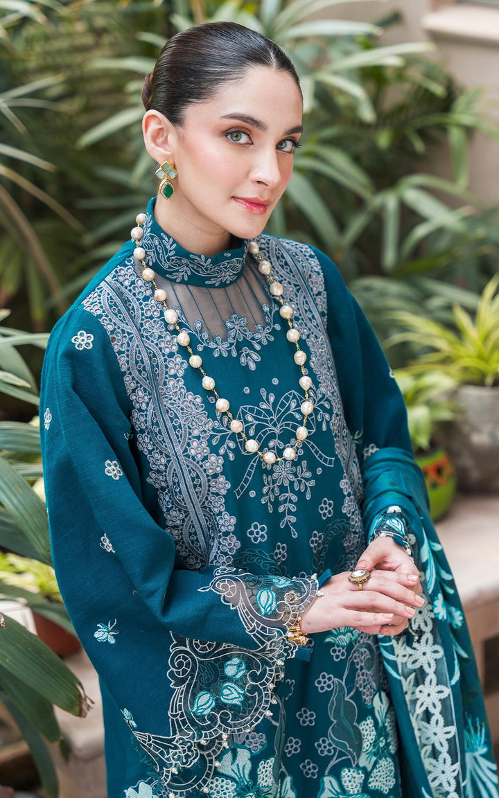 Asifa & Nabeel | Luxury Winter’24 | TEAL WL-07 - House of Ayeza