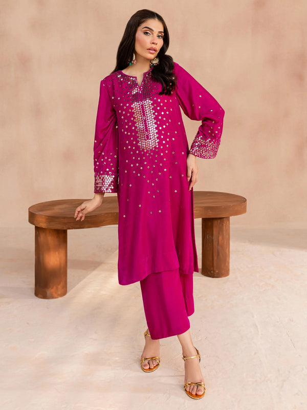 Limelight | Velvet | 2 Piece Velvet Suit-Embroidered | U3627ST-2PC-489