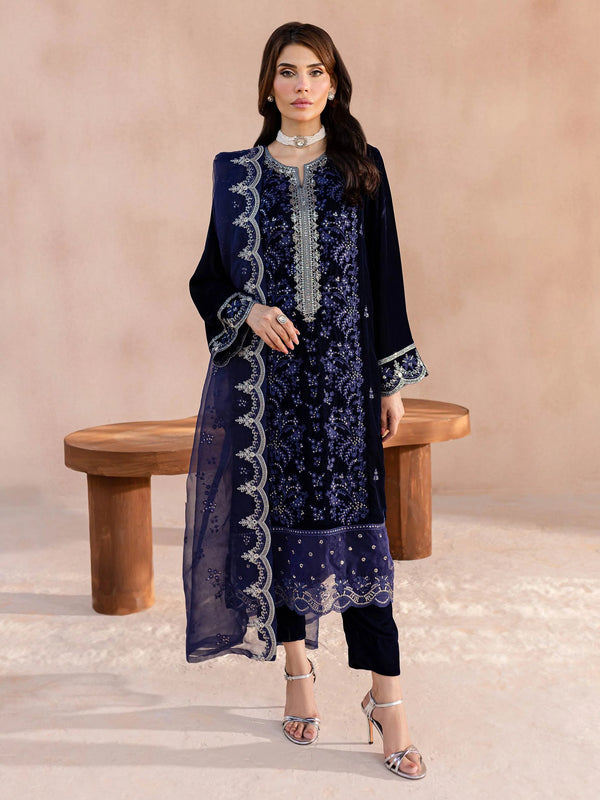 Limelight | Velvet | 3 Piece Velvet Suit-Embroidered | U3629SU-3PC-168