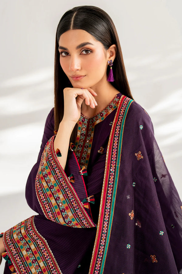 Jazmin | Embroidered Dobby Lawn | USE - 9088