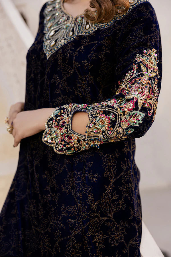 Rafia | Winter 24 | 1 PIECE VELVET SHIRT | VLT-48 - House of Ayeza