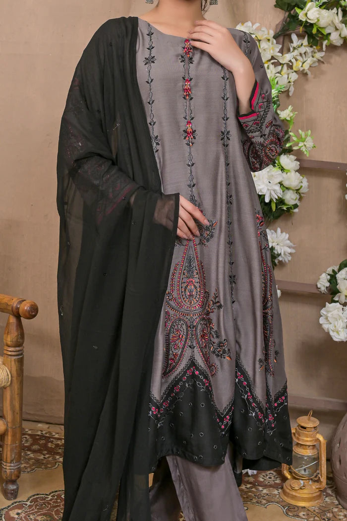 Rafia | WOMEN'S-3 PIECE EMBROIDERY VISCOSE | VS-405