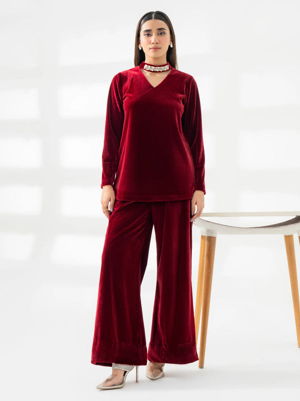 Limelight | Winter Co-Ords | Embellished Velour Co-Ord Set | W1801ST-XSL-582 - House of Ayeza