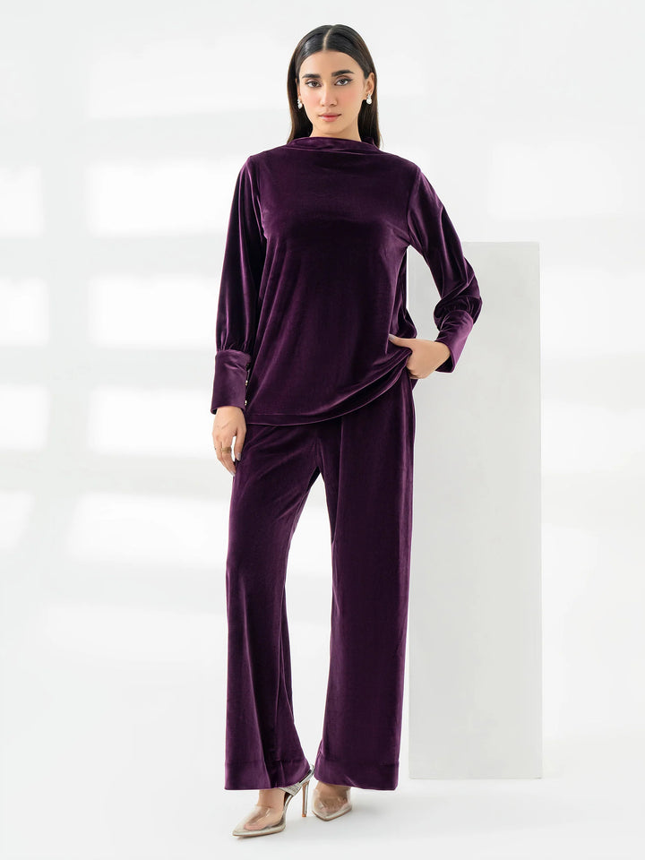 Limelight | Winter Co-Ords | Dyed Velour Co-Ord Set | W1806ST-XSL-610 - House of Ayeza