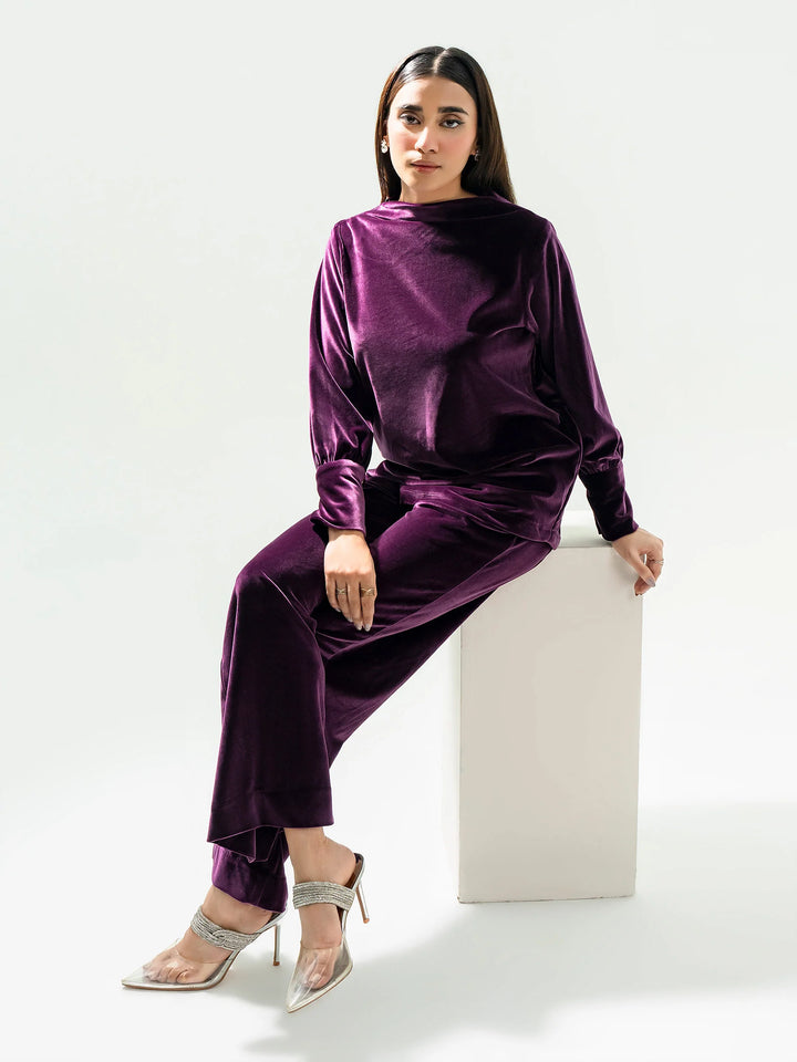 Limelight | Winter Co-Ords | Dyed Velour Co-Ord Set | W1806ST-XSL-610 - House of Ayeza