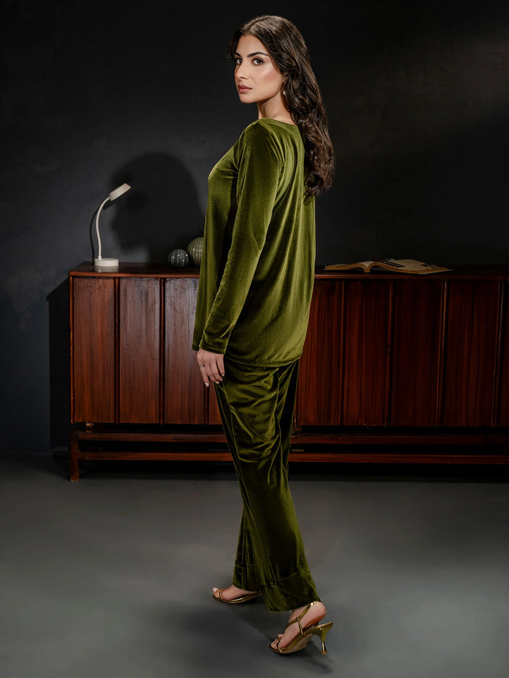 Limelight | Winter Co-Ords | Dyed Velour Co-Ord Set | W1852ST-XSL-227 - House of Ayeza