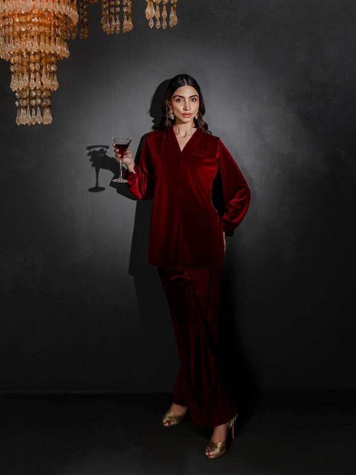 Limelight | Winter Co-Ords | Dyed Velour Co-Ord Set | W1857ST-SML-582 - House of Ayeza