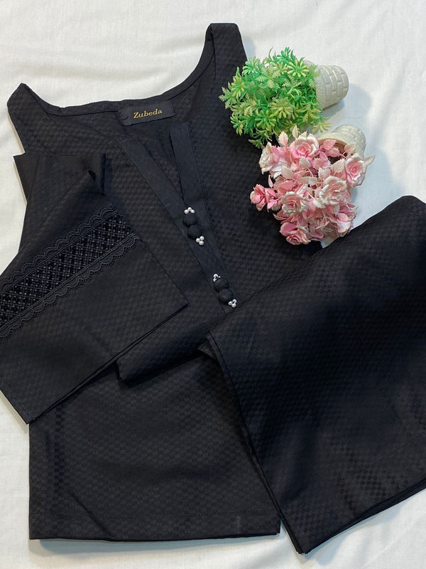 KK Stitches | Zubeda | Black - House of Ayeza