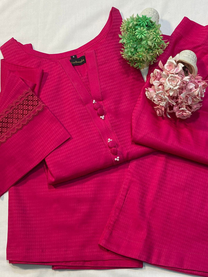 KK Stitches | Zubeda | Pink - House of Ayeza