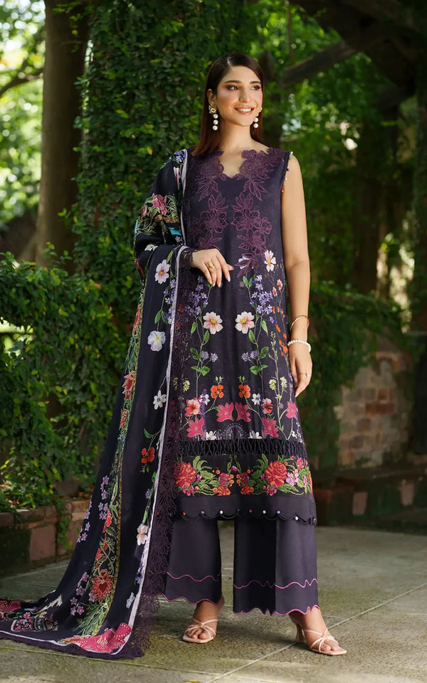Asifa & Nabeel | Meraki Winter 25 | Winter Rose | 3pcs Embroidered Winter - House of Ayeza