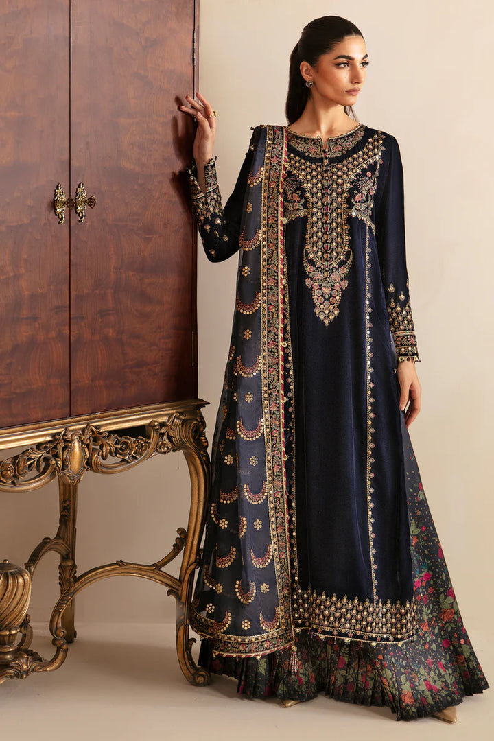 Jazmin | Embroidered Velvet Formal | VF-2031 - House of Ayeza