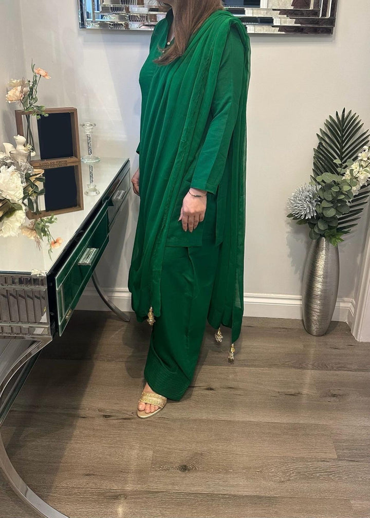 KK Stitches | Farshi Delight Green - House of Ayeza