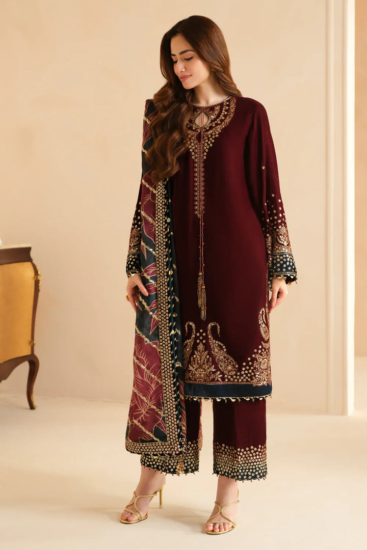 Jazmin | Velvet | Embroidered Velvet Formal VF-2038 - House of Ayeza