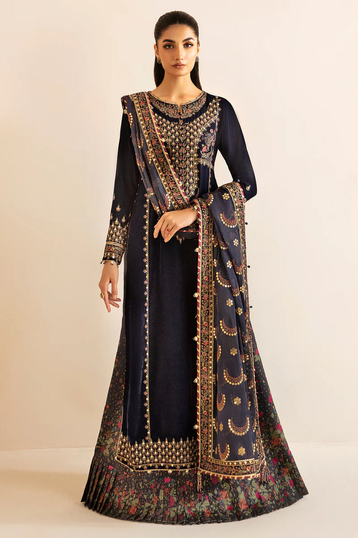 Jazmin | Embroidered Velvet Formal | VF-2031 - House of Ayeza