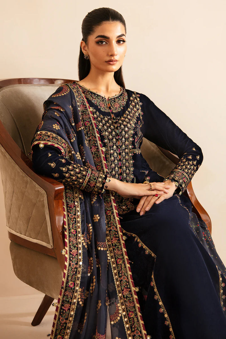 Jazmin | Embroidered Velvet Formal | VF-2031 - House of Ayeza