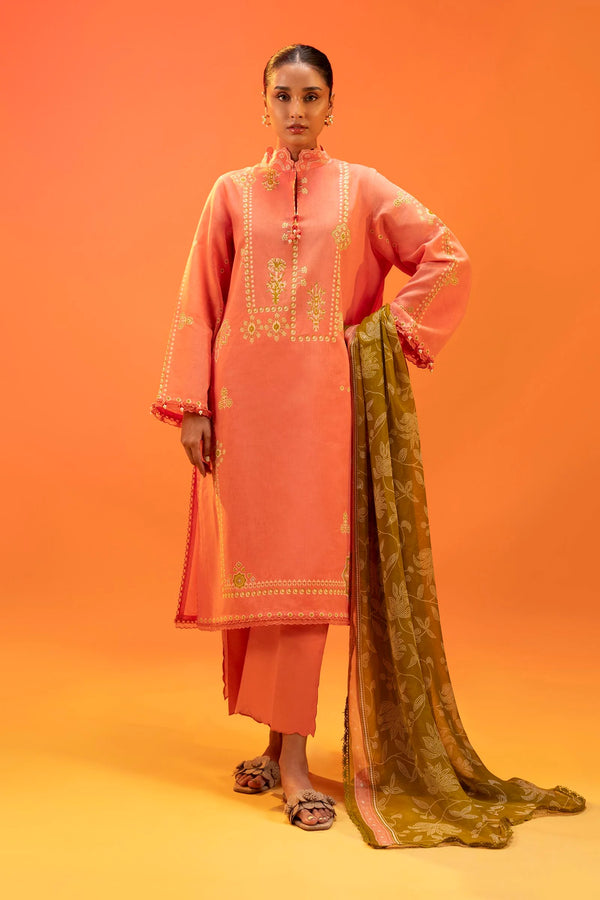Sana Safinaz | Mahay Summer'25 Vol. 2 | H252-003A-3CI | Lawn 3 Piece Suit - House of Ayeza