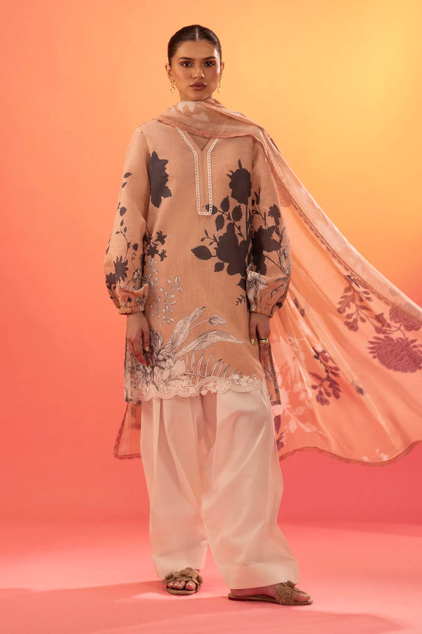 Sana Safinaz | Mahay Summer'25 Vol. 2 | H252-004A-2BI | Lawn 2 Piece Suit - House of Ayeza