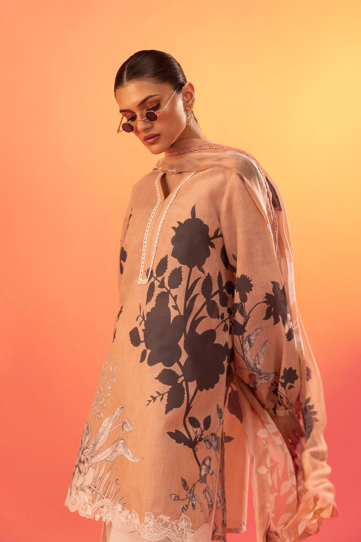 Sana Safinaz | Mahay Summer'25 Vol. 2 | H252-004A-2BI | Lawn 2 Piece Suit - House of Ayeza
