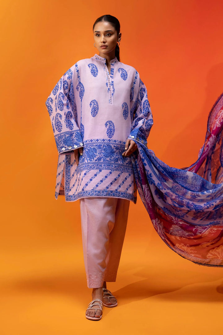 Sana Safinaz | Mahay Summer'25 Vol. 2 | H252-005A-3CI | Lawn 3 Piece Suit - House of Ayeza