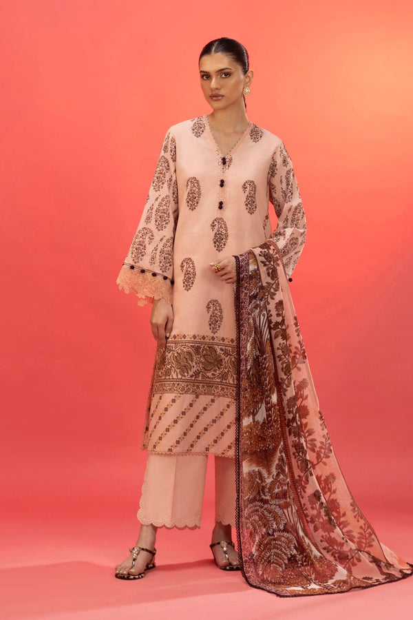 Sana Safinaz | Mahay Summer'25 Vol. 2 | H252-005B-3CI | Lawn 3 Piece Suit - House of Ayeza
