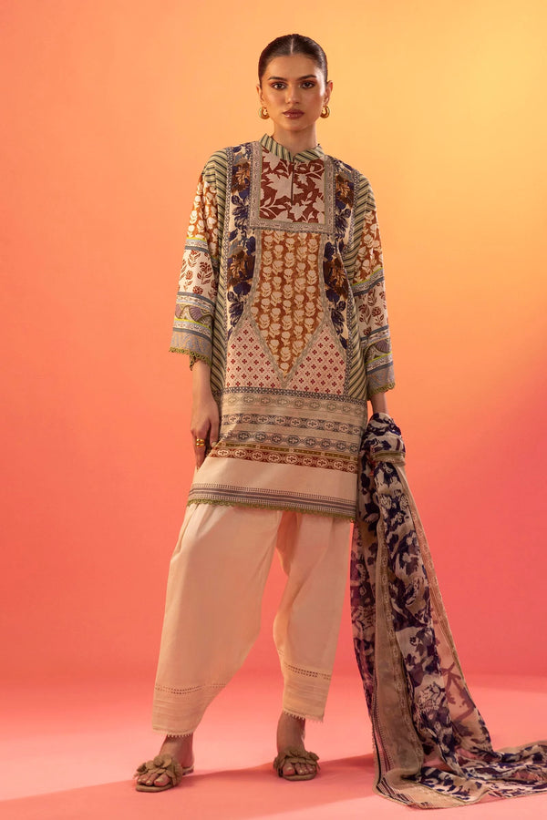 Sana Safinaz | Mahay Summer'25 Vol. 2 | H252-006A-2AI | Lawn 3 Piece Suit - House of Ayeza
