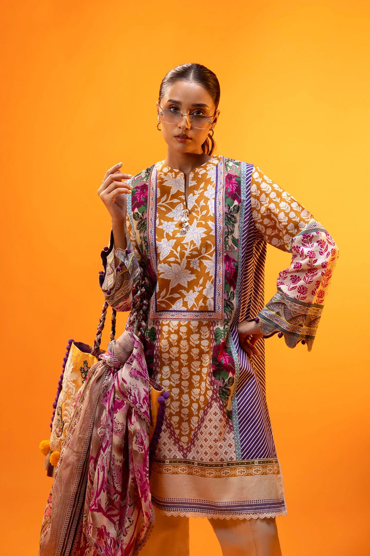 Sana Safinaz | Mahay Summer'25 Vol. 2 | H252-006B-2AI | Lawn 3 Piece Suit - House of Ayeza