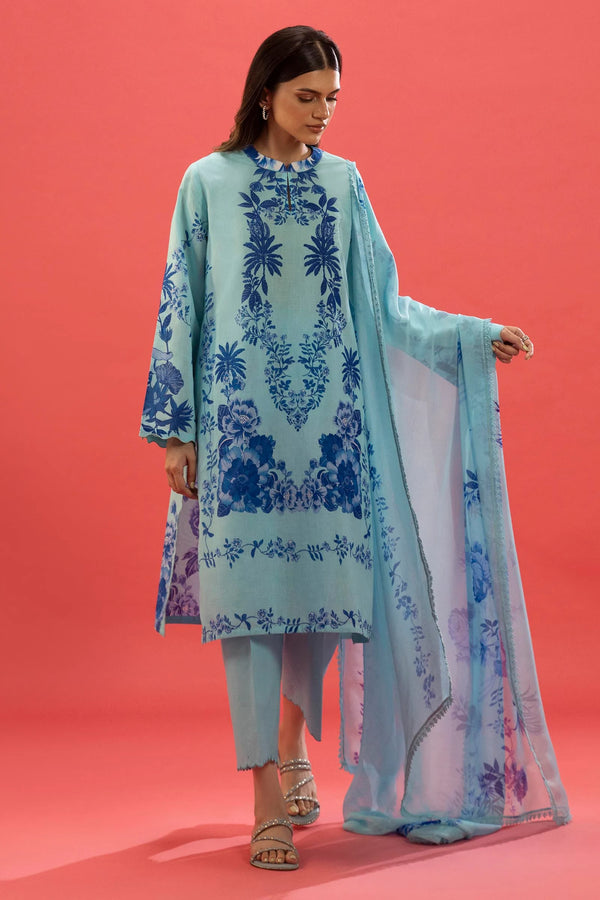 Sana Safinaz | Mahay Summer'25 Vol. 2 | H252-007A-3AI | Lawn 3 Piece Suit - House of Ayeza