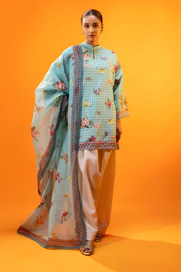 Sana Safinaz | Mahay Summer'25 Vol. 2 | H252-008B-3DD | Lawn 2 Piece Suit - House of Ayeza