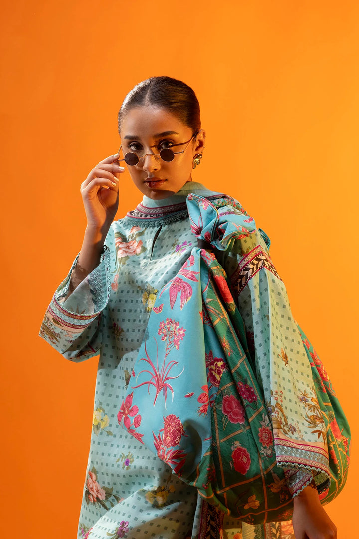 Sana Safinaz | Mahay Summer'25 Vol. 2 | H252-008B-3DD | Lawn 2 Piece Suit - House of Ayeza