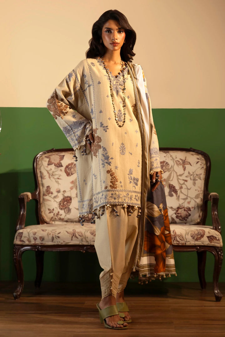 Sana Safinaz | Muzlin Winter 24 | M243-015B-3CP - House of Ayeza