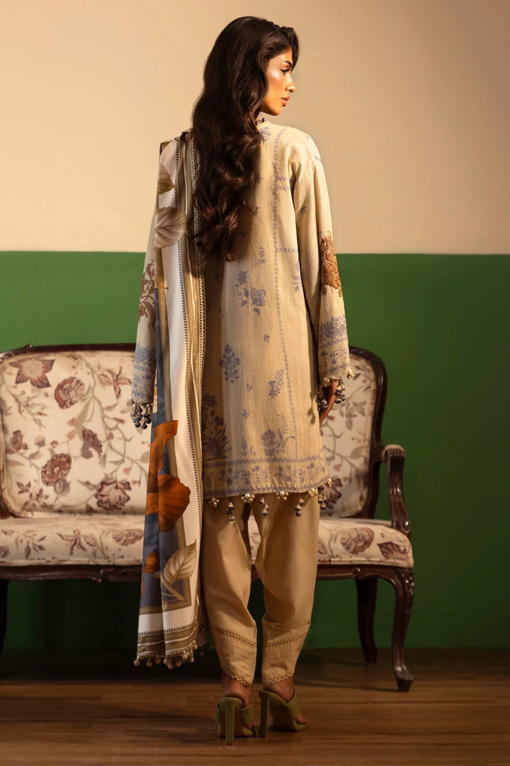 Sana Safinaz | Muzlin Winter 24 | M243-015B-3CP - House of Ayeza