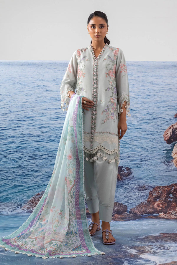 Sana Safinaz | Muzlin Summer'25 Vol. 2 | M252-009B-CL | Lawn 3 Piece Suit - House of Ayeza